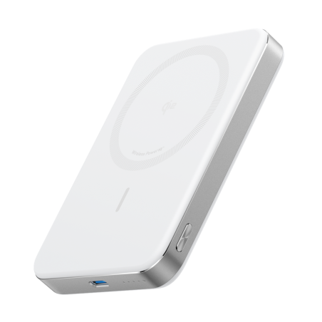 Anker MagGo Wireless Power Bank 10000mAh - Sleek White Design for Ultimate Convenience